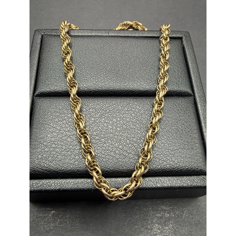Vintage 27" 14kt Gold Filled Rope Chain 13 Grams J9